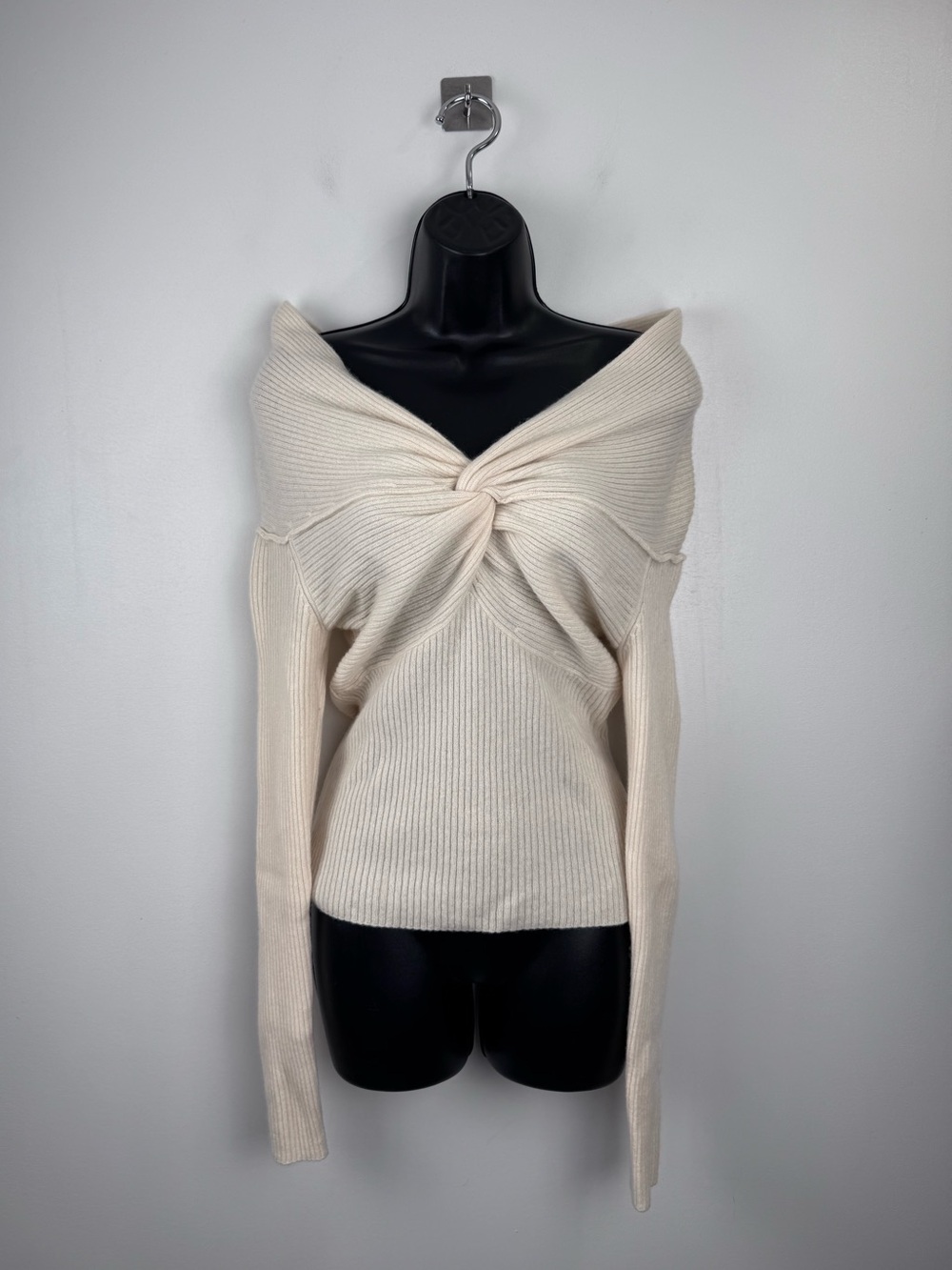 Reformation Women Natalia Ribbed Cashmere Sweater Size XS
